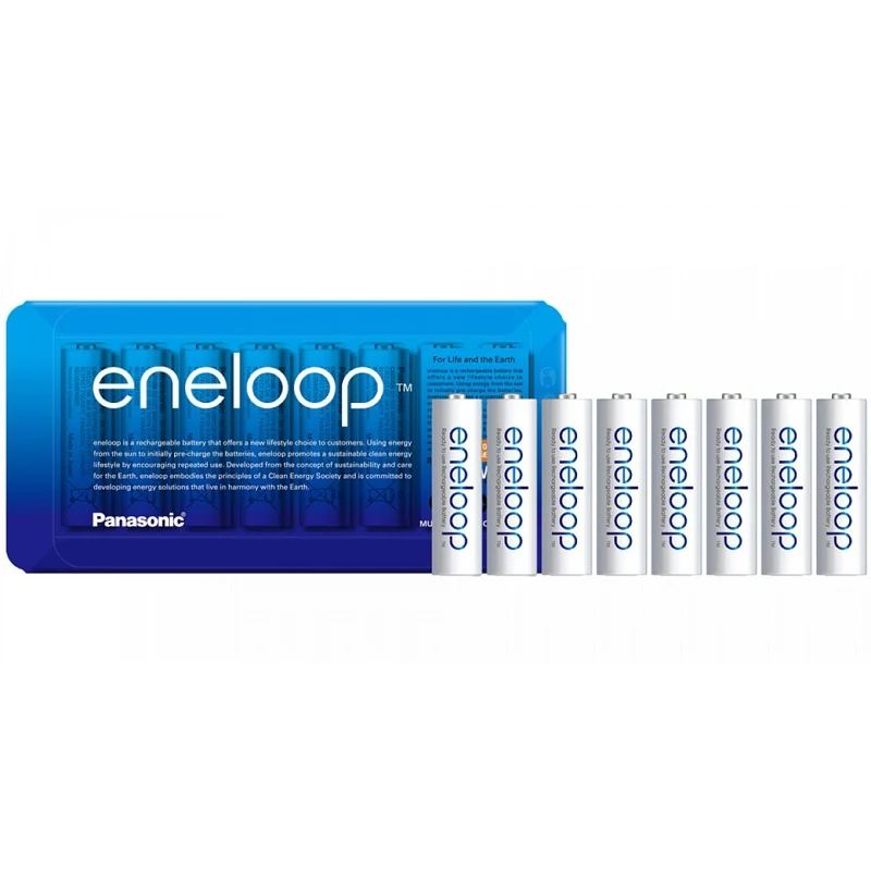 Аккумуляторы Panasonic eneloop (AA) BK-3MCCE/8LE 1900 mAh Ni-MH 8 шт | Электроника