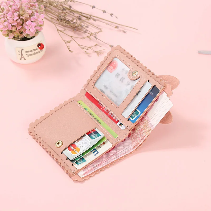 Женские кошельки персональное качество кроличьи уши короткий карман для монет