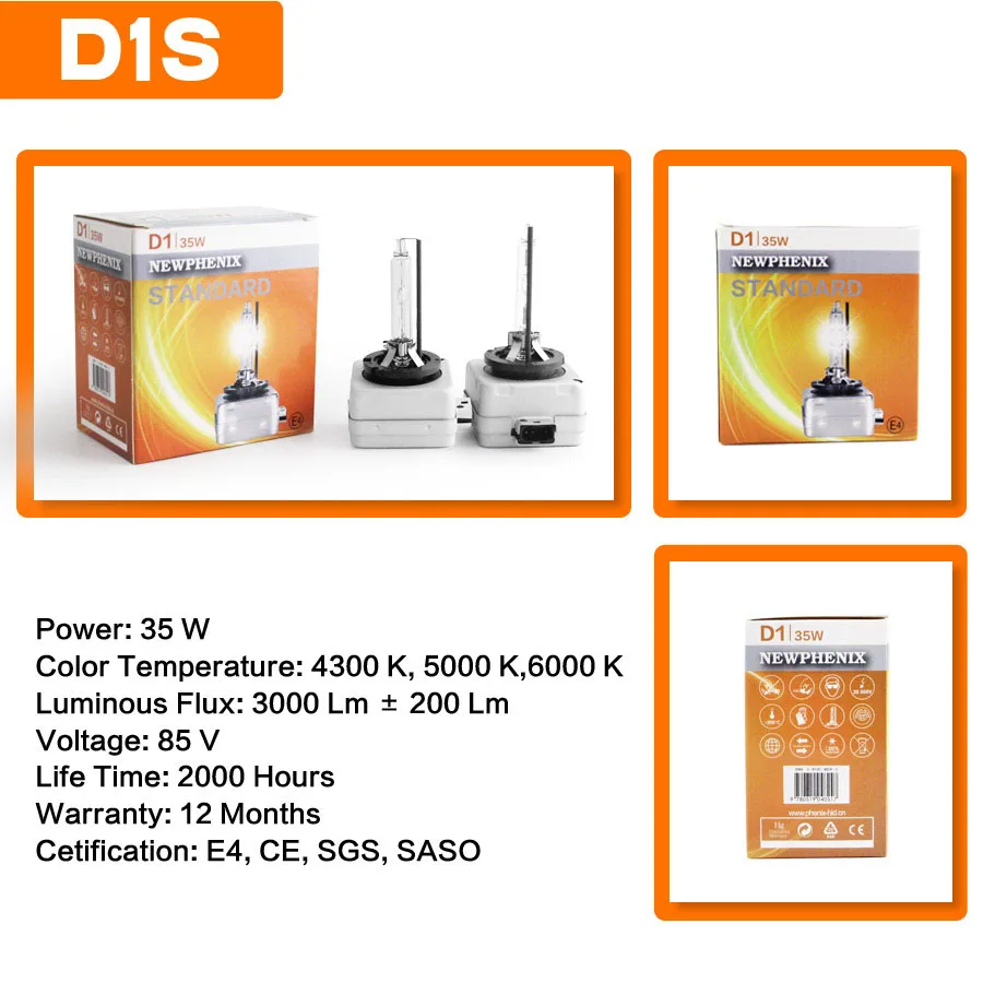 Bedehon HID ксеноновый автомобильный светильник лампы D1S 85 в 12 В 35 Вт 3200LM 4300K 5000K 6000K 2000h