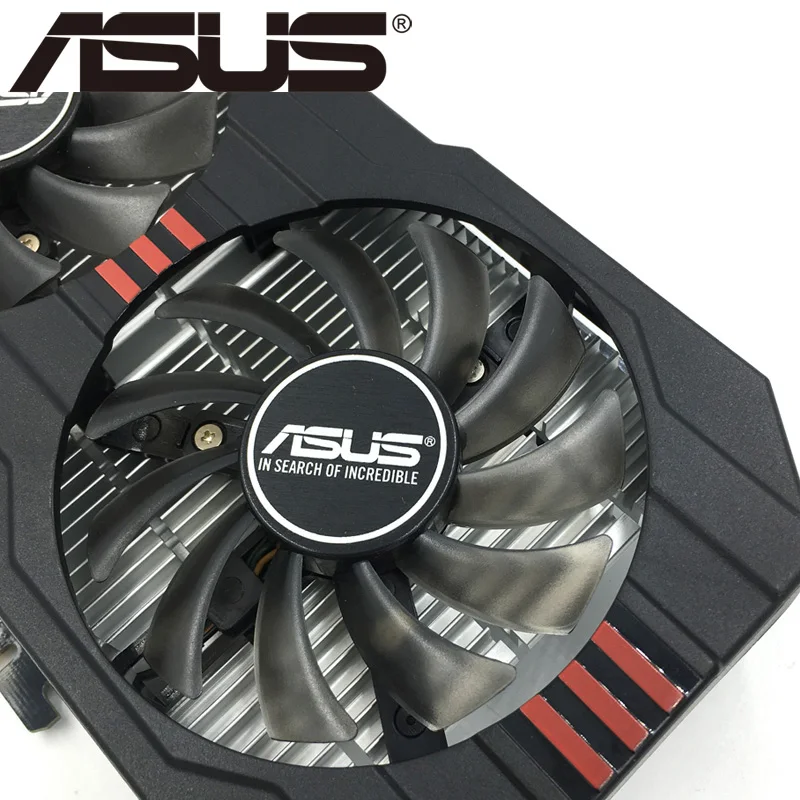 Видеокарта ASUS GTX 750 Ti 2 Гб 128 бит GDDR5 графические карты для nVIDIA Geforce 750Ti б/у VGA GTX750TI 1050