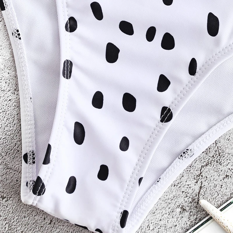 Женский купальник с высокой талией пуш ап комплект бикини узелком на подоле