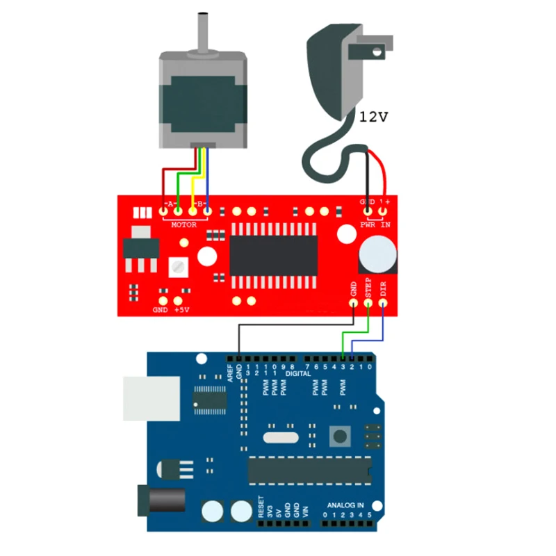 Плата драйвера шагового двигателя A3967 легкий щит модуль для Arduino деталь