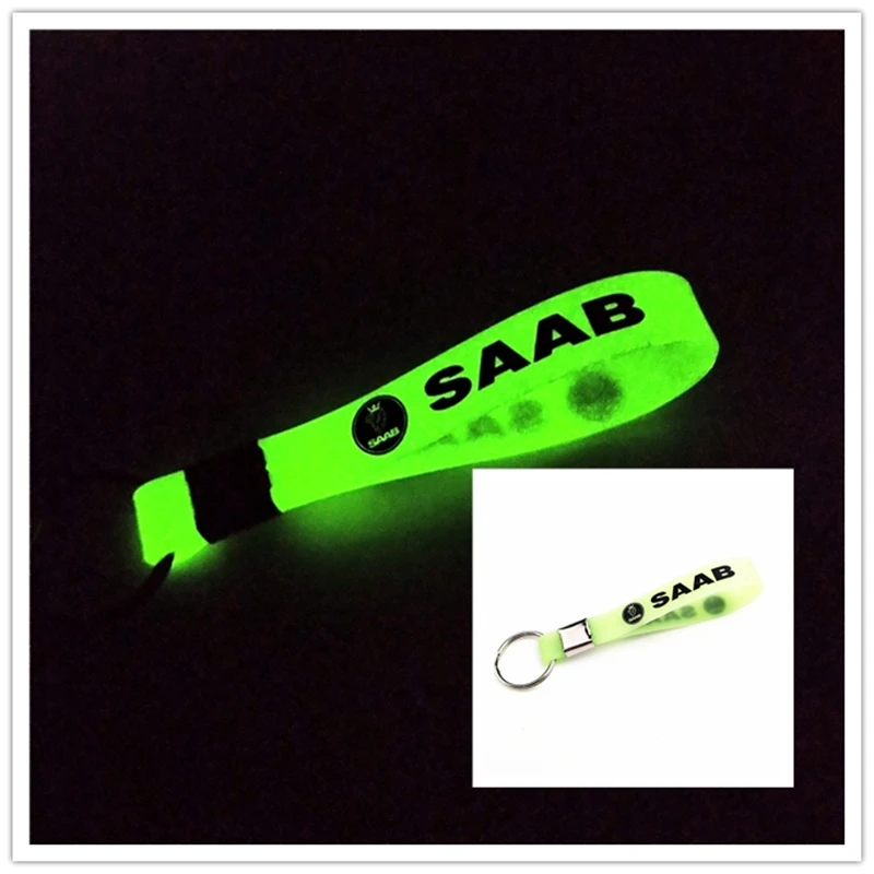 Светящаяся силиконовая Автомобильная наклейка кольцо для ключей Ford VW GOLF skoda bmw audi