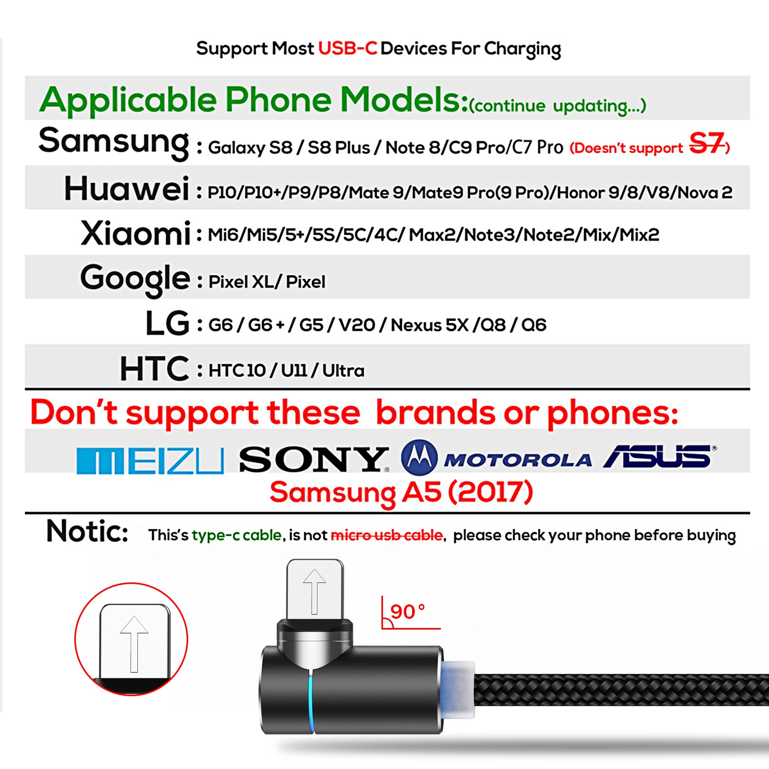 Магнитный кабель USLION 3A Micro USB Type C адаптер для быстрой зарядки магнитное зарядное