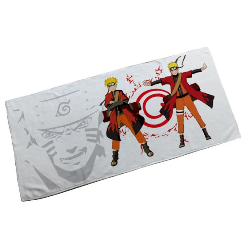 Naruto 2 Новинка Горячая Распродажа мультфильм аниме одна деталь Луффи Dragon Ball Наруто игра PUBG супермягкий впитыватель волокно полотенце - Цвет: Naruto 2