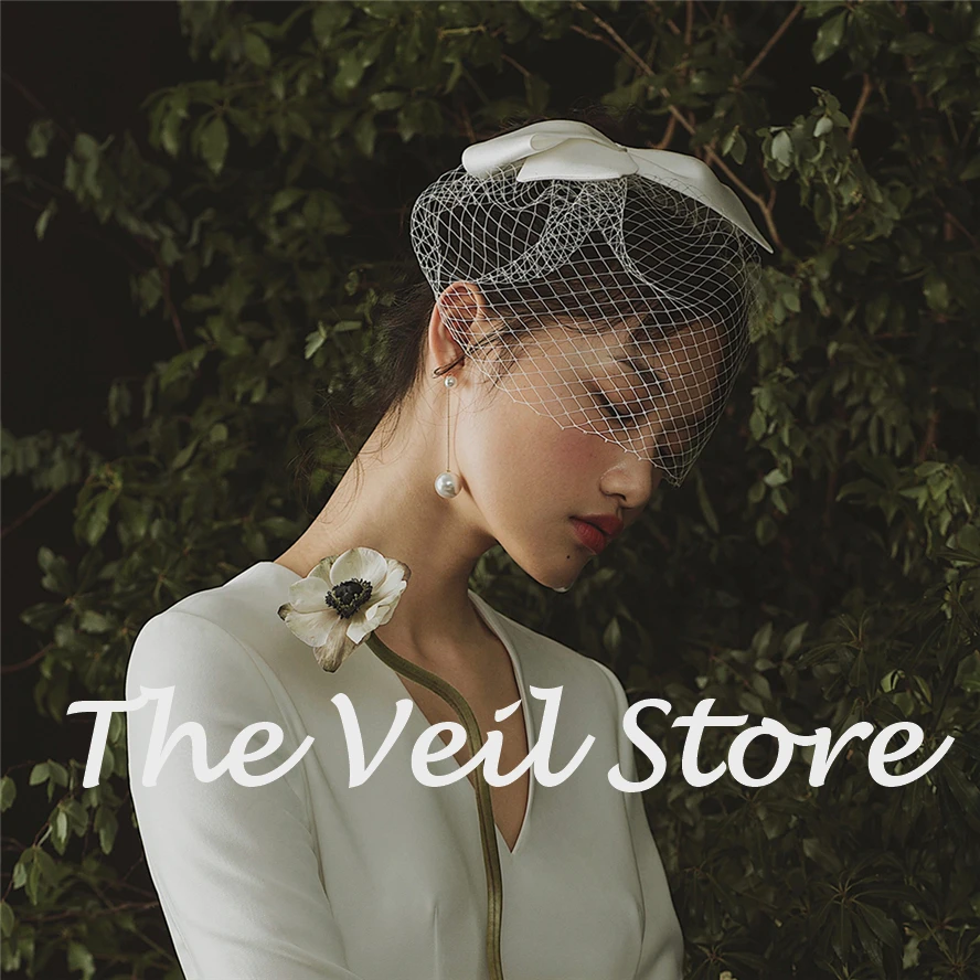 Винтажная Женская Фата для свадьбы ISHSY Net Bridcage Свадебная фата невесты с расческой
