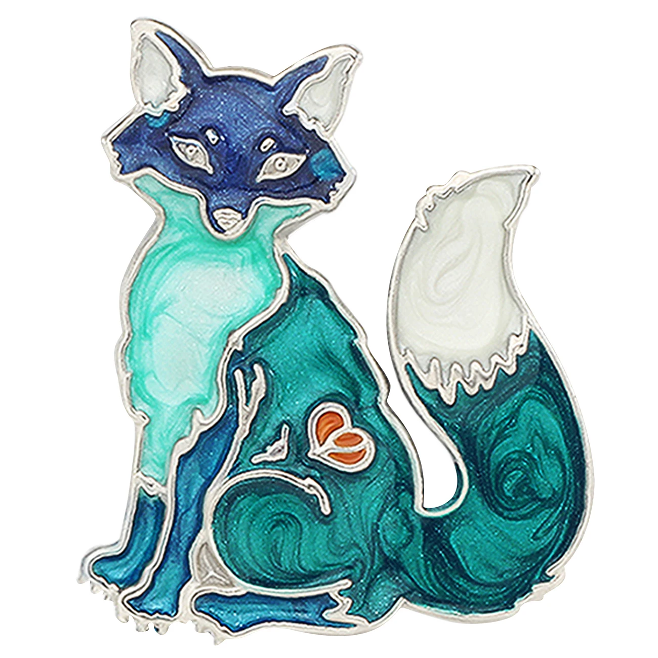 Женская эмалированная брошь Bonsny Элегантная Брошь из металлического сплава с