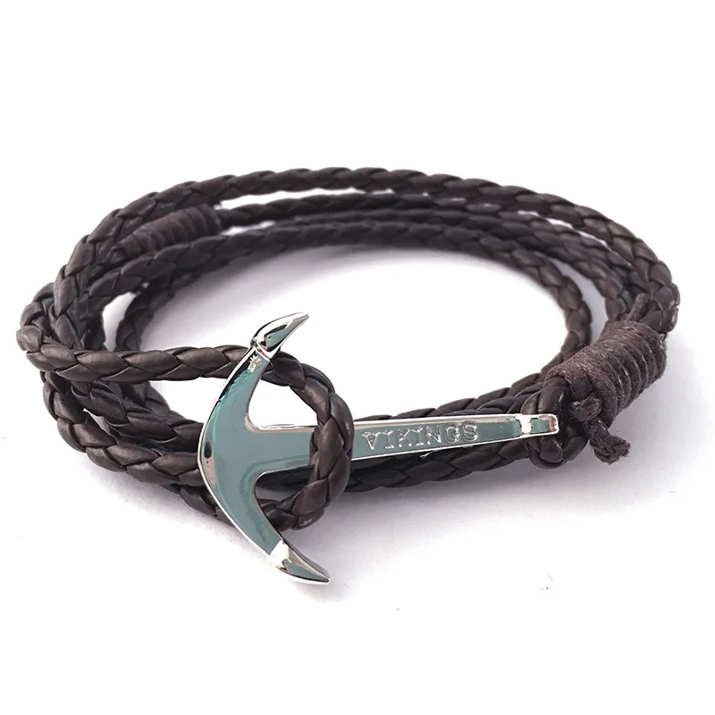 Модный трендовый браслет CUTEECO для мужчин и женщин нейлоновая веревка темно-синий