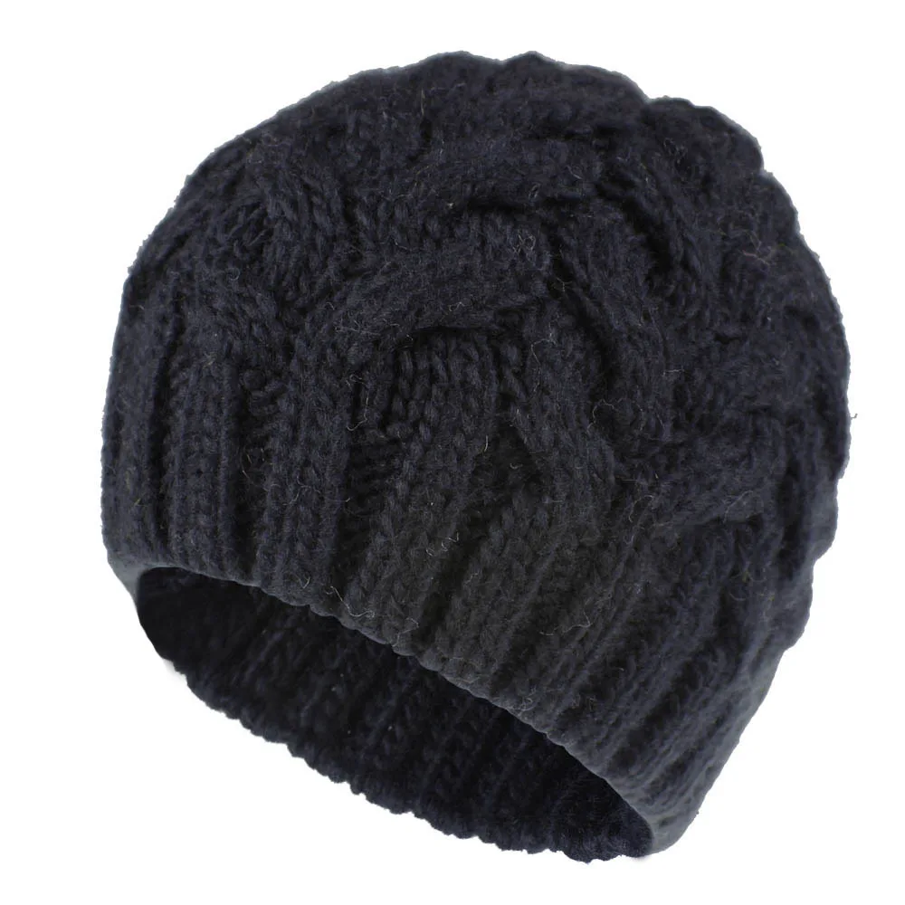 

Women Knitting Hat Winter Warmer Ear Thick Soft Beanie Ski Cap Fashion Lady Bonnet Skullies Beanies Chunky Knitted Rib Hats