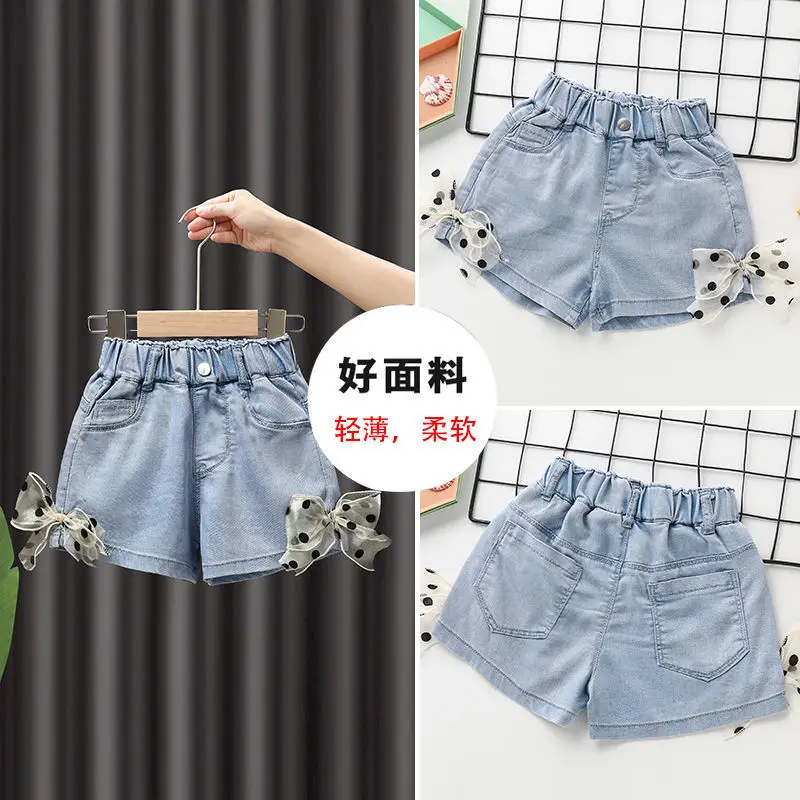 

Girls cotton Denim jeans Shorts Girls children Thin Soft Trousers Jeans Kids Baby Shorts Teen Casual Clothes Clothing