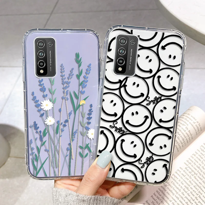 

Honor 50 Lite Case for Huawei Honor 8A Cases Honor 50 10i 9A 10 Lite 60 20 8X 9X 20 9C Covers Transparent Shockproof Fundas