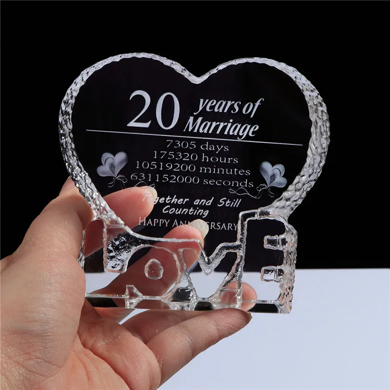 Юбилей Свадебные украшения подарок для друга муж в форме сердца K9 с украшением