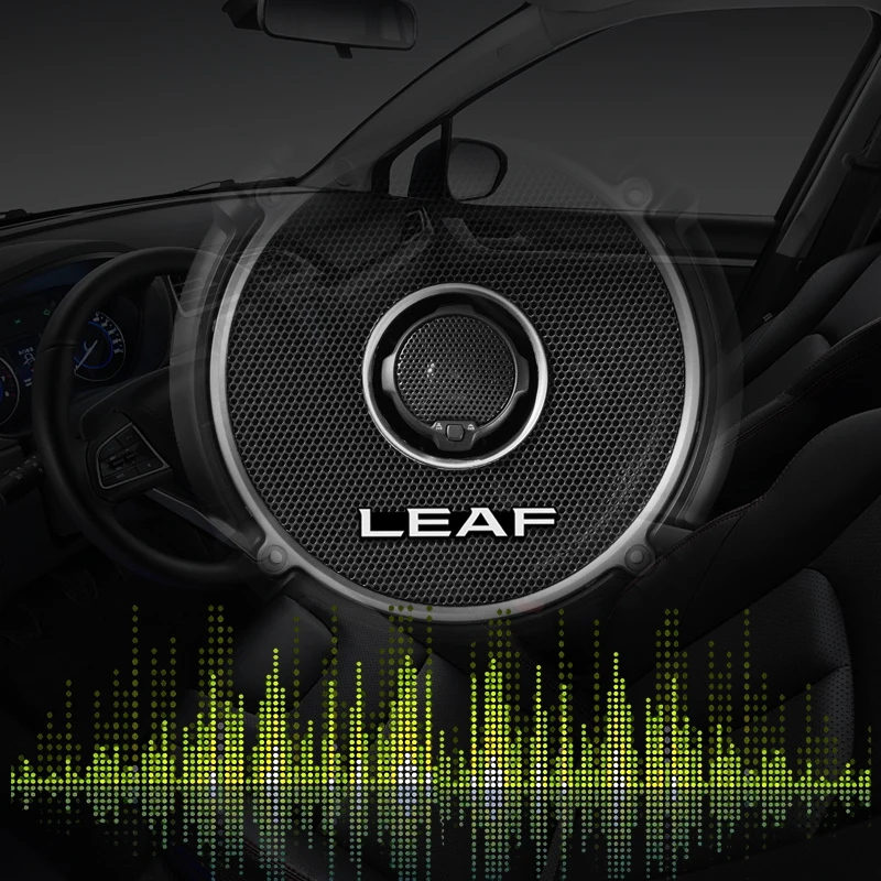 10 шт. 3D алюминиевый динамик стерео значок эмблема наклейка для Nissan Leaf Qashqai j10 j11 x