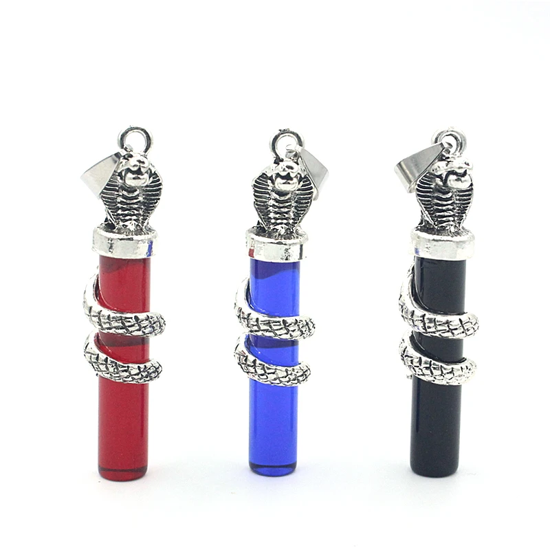 Крутые винтажные серебряные подвески в виде змеи кобры обернутые вокруг