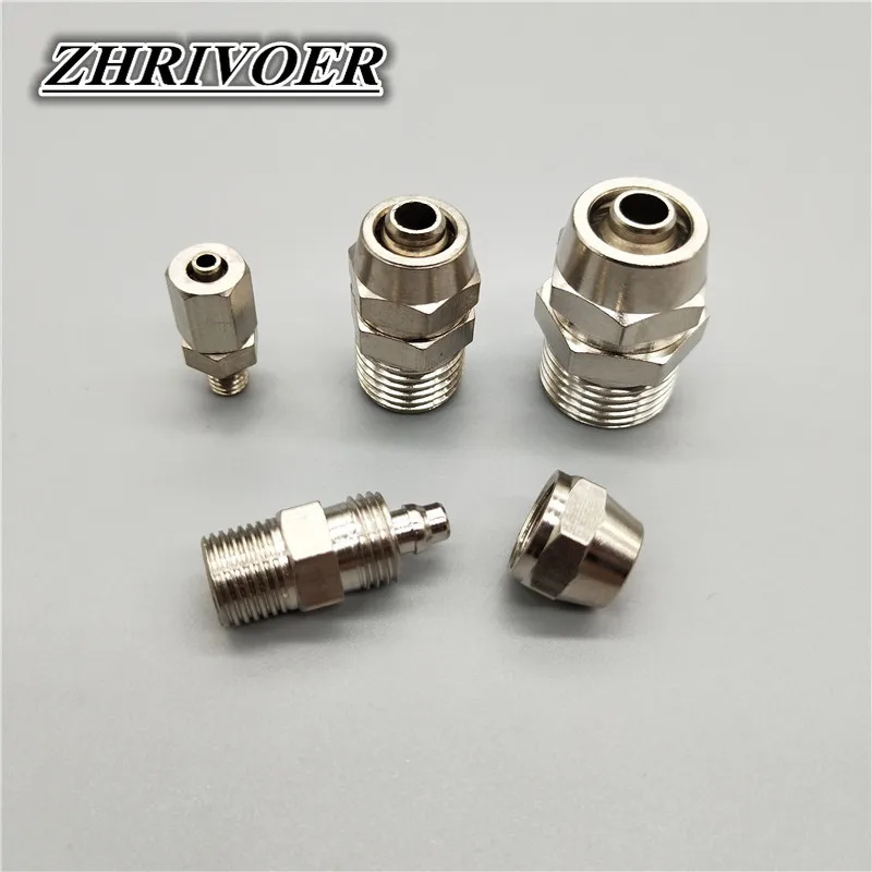 Труба PC4 6 8 10 12 мм для M5 1/8 1/4 3/8 1/2 Trachea быстрое зеркальное медное пневматические