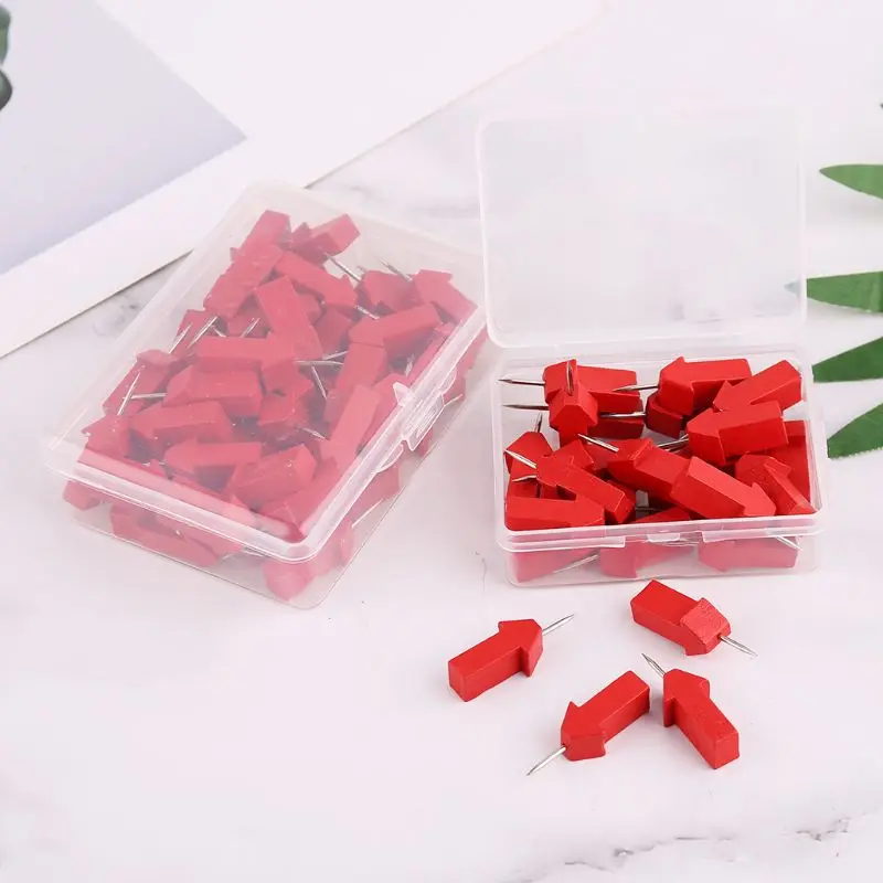 25/50 шт. маркеры со стрелками деревянные штифты для фотографий пробковые Thumbtack