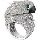 Модные дизайнерские новые классические Винтажные Ювелирные кольца в форме совы для женщин и мужчин, модные ювелирные изделия серебряного цвета, кольцо, оптовая продажа
