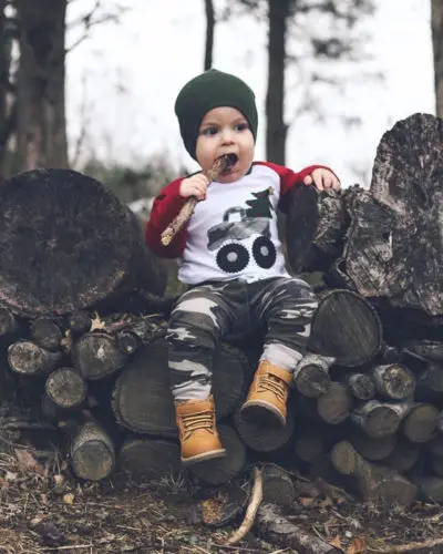 Boys Clothes 2 Pieces Camouflage T-shirt Tops + Pants Suits Children Long-sleeved Casual Cotton |