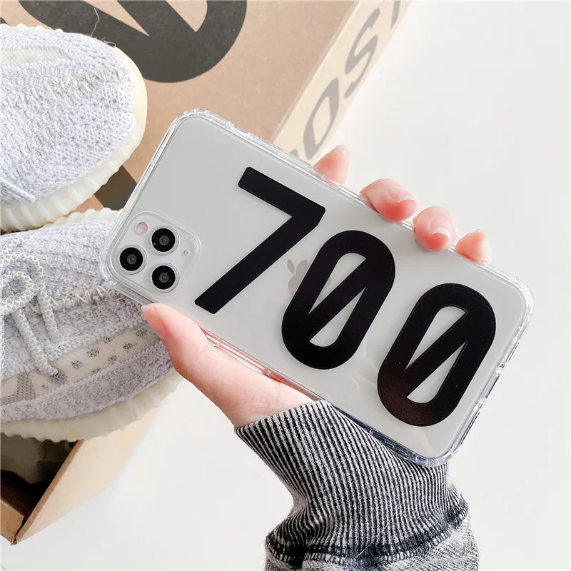

Transparent Numeral Fashion Protection Phone Case on For iPhone 11 Pro Max 8 7 Plus Xr XsMax X Xs SE 2020