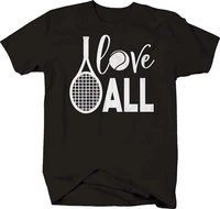 love all funny cursive tennis racquet sports t shirt summer cotton short sleeve o neck mens t shirt new s 3xl