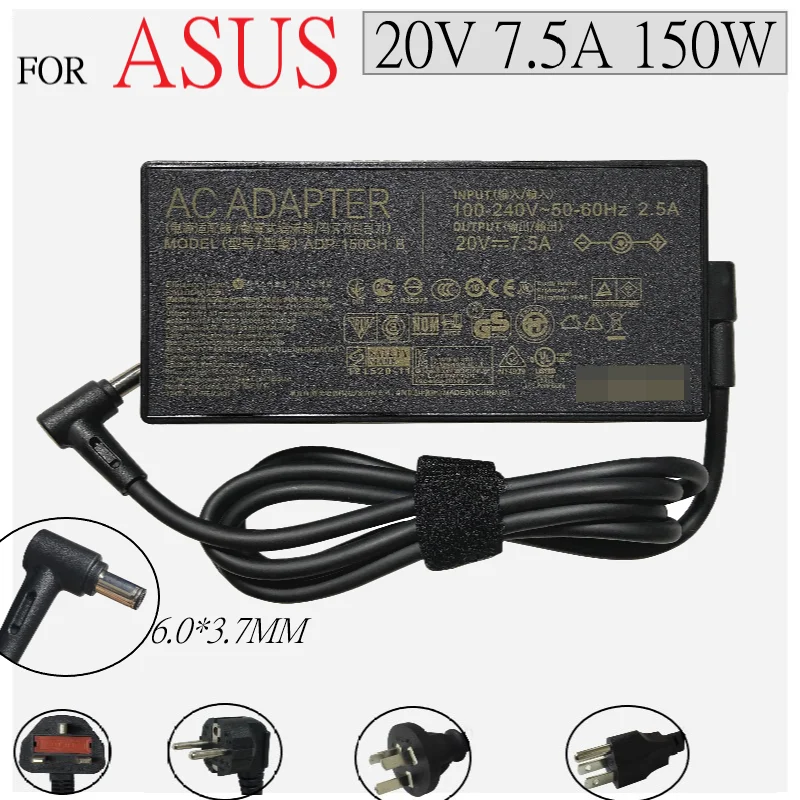 

Оригинальное быстрое зарядное устройство для ASUS ROG G531GT GL731GT FX505DT ADP-150CH 20V 7.5A 150W адаптеры питания для ноутбуков