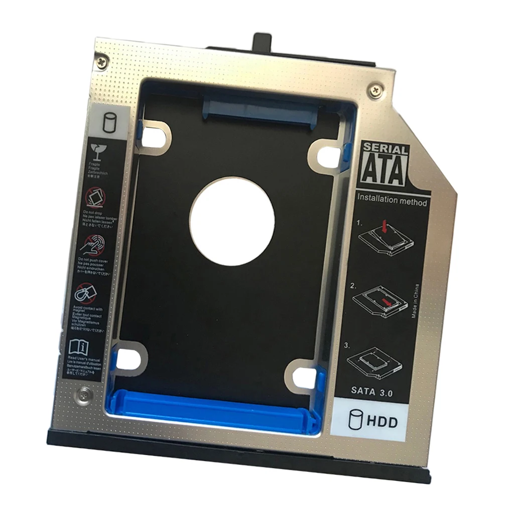 12 7 мм SATA на 2nd HDD жесткий диск Caddy для IBM Lenovo Thinkpad T510 W510 алюминий | Компьютеры и офис