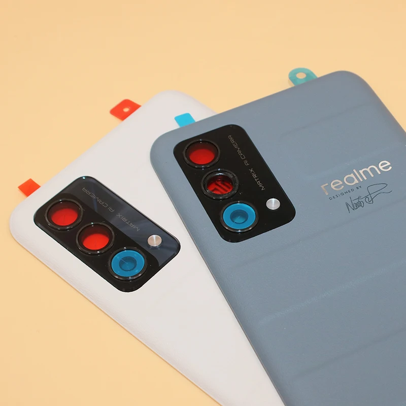 new fashion battery back cover high quality leather rear door housing panel case for realme gt master edition with camera lens free global shipping