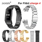 Ремешок для смарт-часов Fitbit Charge 4, сменный металлический браслет из нержавеющей стали