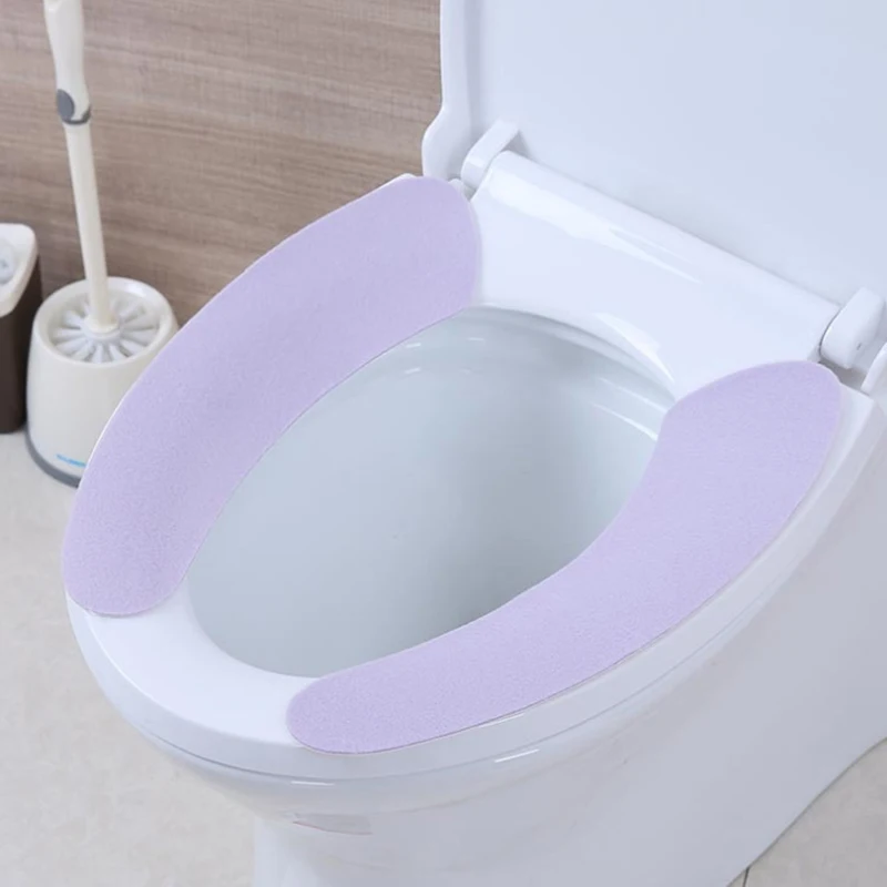 

Wholesale Soft Comfortable Artificial Fiber Washable Bathroom Toilet Seat Cover Mat Lid Closestool Cloth Random