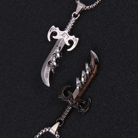 retro sword weapon alloy unisex necklace pendant personality hip hop hipster street dagger sweater chain student couple jewelry