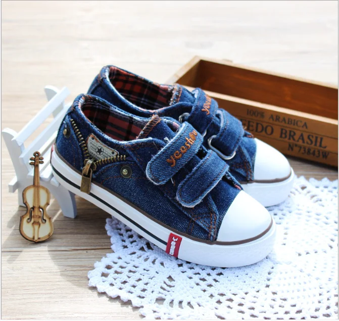 Кроссовки детские из ткани на молнии весна/осень | Детская одежда и обувь