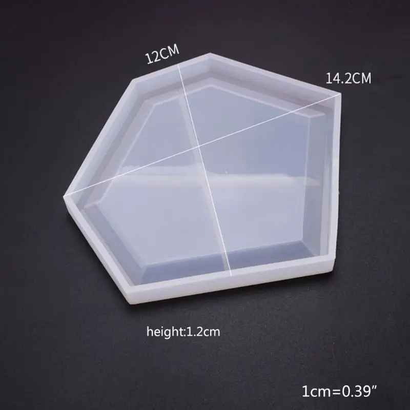 

Crystal Epoxy Resin Mold Coaster Casting Silicone Mould Handmade DIY Crafts Decorations Making Tools
