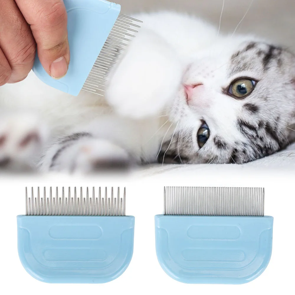 

Pet Massage Comb for Cats Stainless Steel Needle Combs Grooming Tools To Remove Loose Hairs Eliminate Fleas Pets Accessories