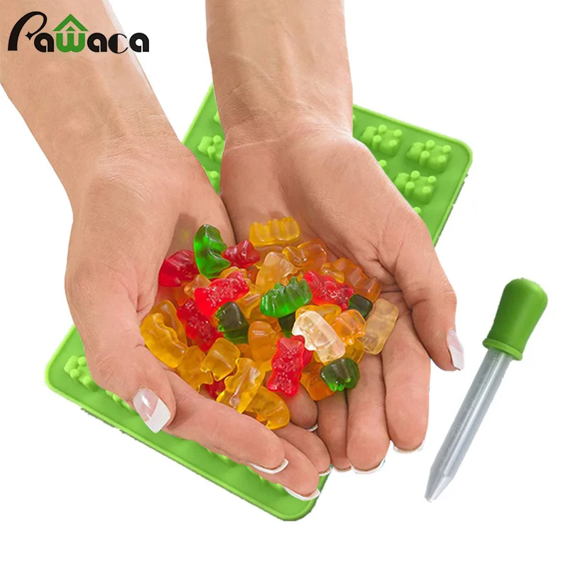 Милый Мишка Красочные 50 полости мультфильм животные силиконовые жевательные