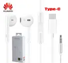 Наушники HUAWEI CM33 USB Type-CAM116 3,5 мм, проводные наушники-вкладыши с микрофоном и регулировкой громкости для huawei Mate 10 Pro P20 Por P30 Pro