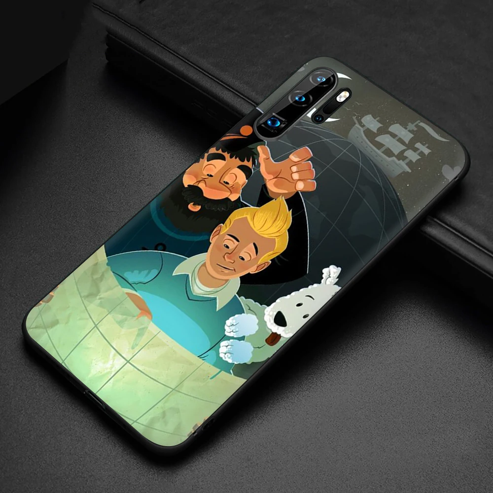 B10 The Adventures of Tintin New Fun Soft Silicone phone case for Huawei P8 P9 P10 P20 P30 Lite Mini Pro P Smart Z Plus - Color: B10