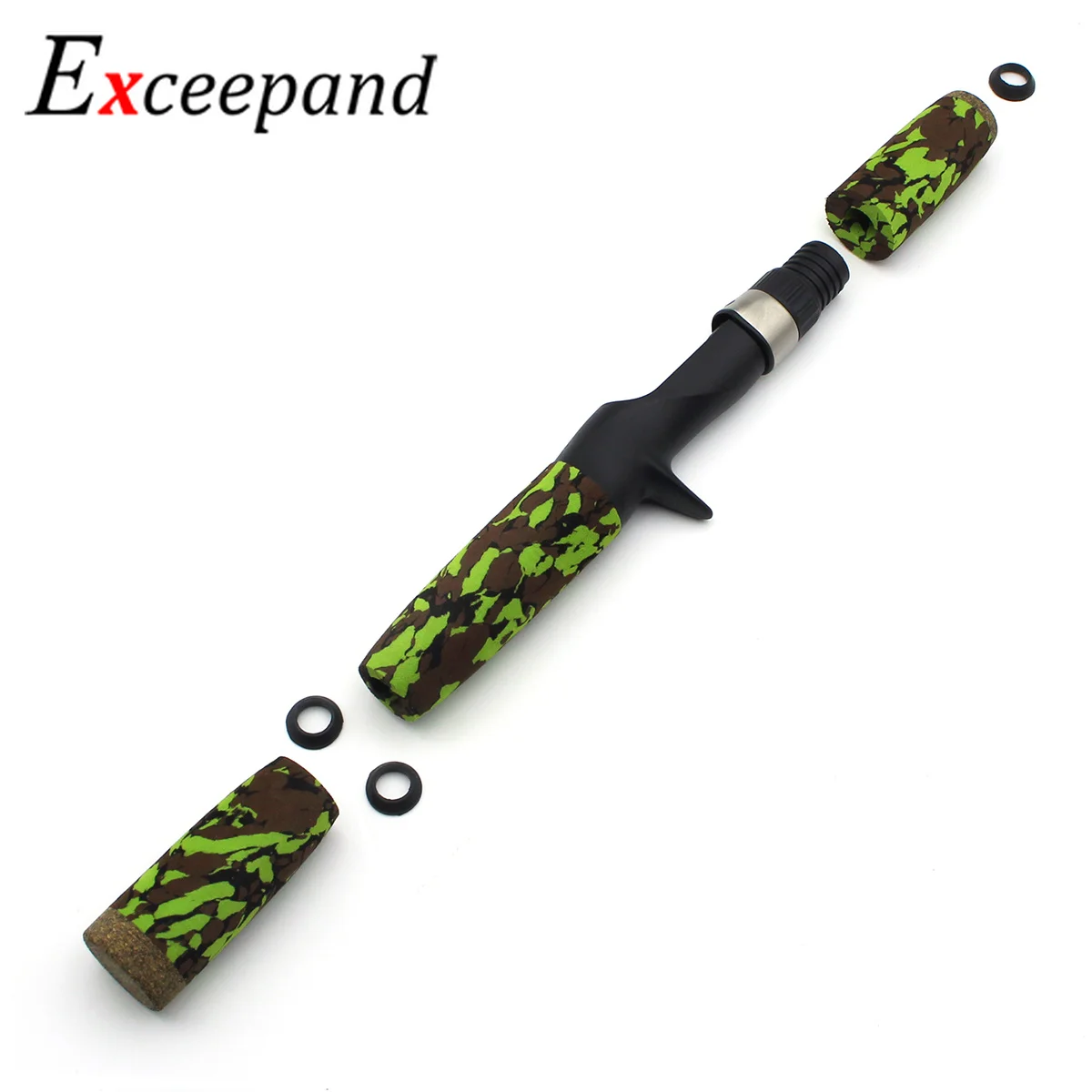 Excepand зеленый камуфляж Литье удочка строительство EVA ручка комплект|Удочки| |