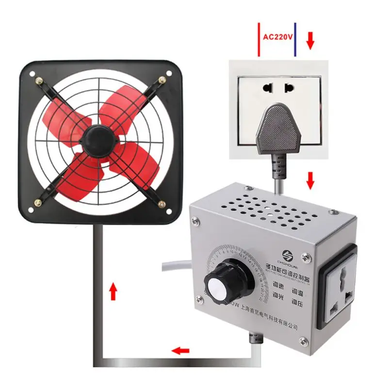 Регулируемый регулятор переменного напряжения 220 В регулировка яркости