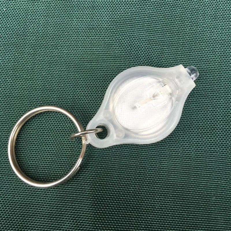

5pcs Mini LED Portable Light Lamp Key Ring Flash Flashlight Torch Keychain Color Random QW