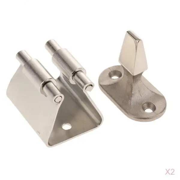 

2pcs 304 Stainless Steel Door Stop Retaining Catch And Holder For Boat