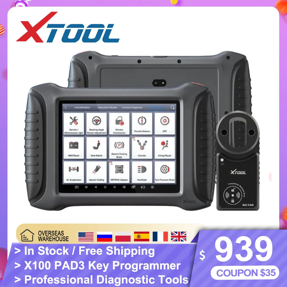 XTOOL X100 PAD3 ключ программист для Toyota Lexus Профессиональный OBD2 диагностические