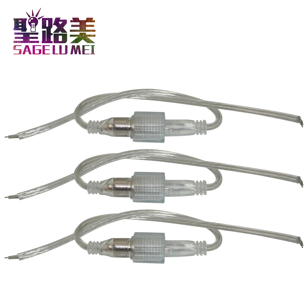 5 шт./лот светодиодные ленты DC штекер-гнездо водонепроницаемый кабель