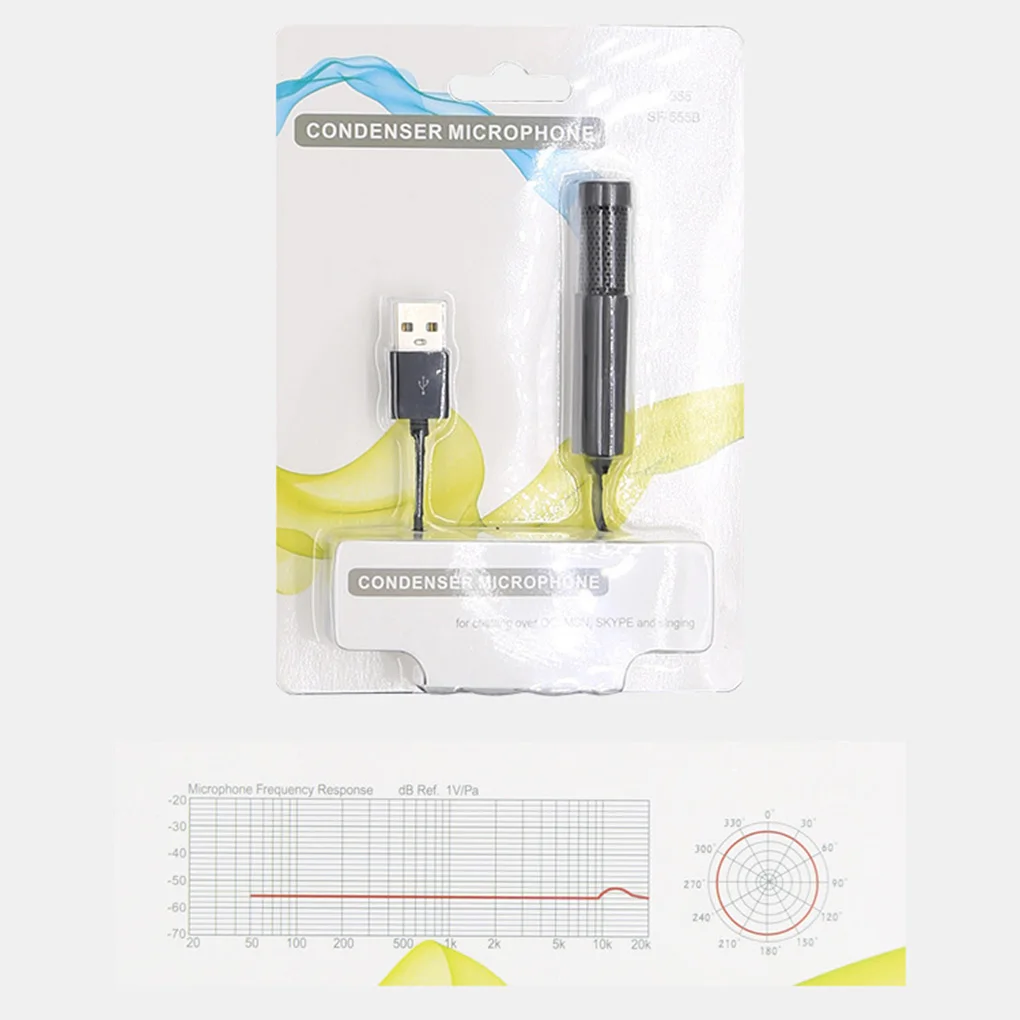 USB конденсатор стерео разъем микрофон Портативный мини ноутбук компьютер Студия