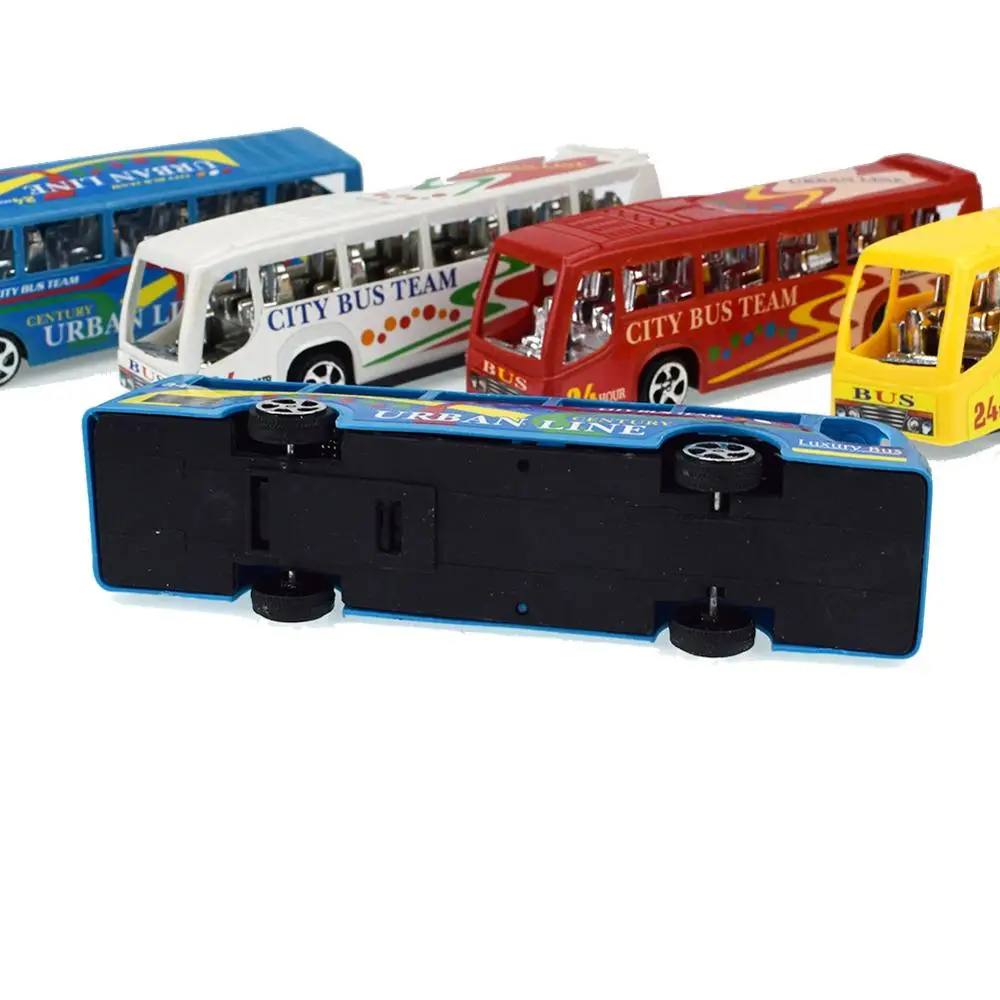 

Creative Toy Car Pullback Bus Model 1:64 Children's Toy Car Boys and Girls Kids Toys Gift Plastic Color Random Wholesale