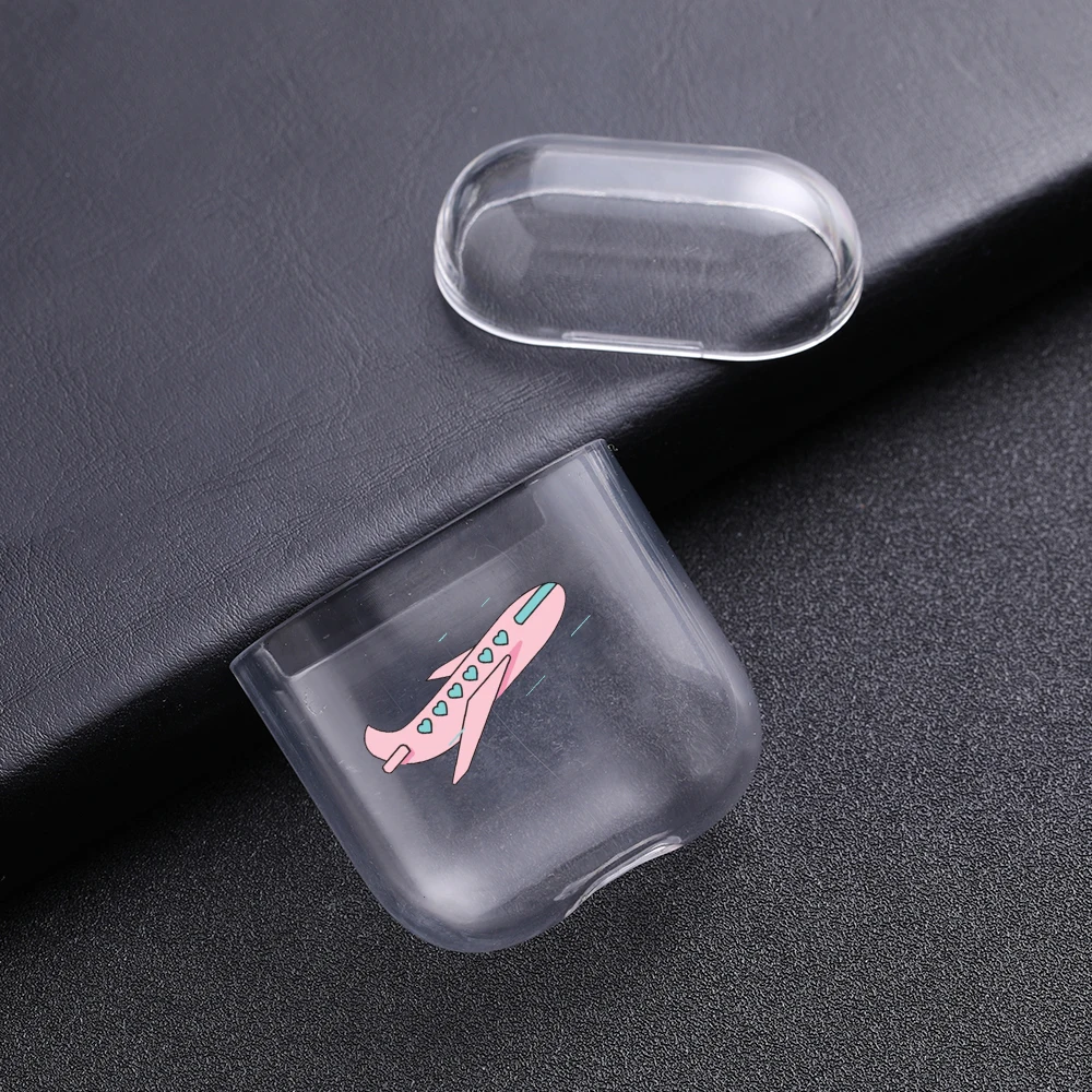 

Earphones Case World Map Plane For Air Pods Transparent Headphone Soft Silicone Protective Cover Cases For Airpods Charging Box