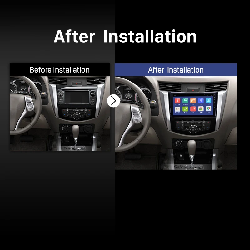 Seicane 10.1&quotAndroid 9.0 HD For Renault Alaskan Nissan NAVARA Frontier NP300 2011-2016 Car GPS Stereo Head Unit Radio Tuner |