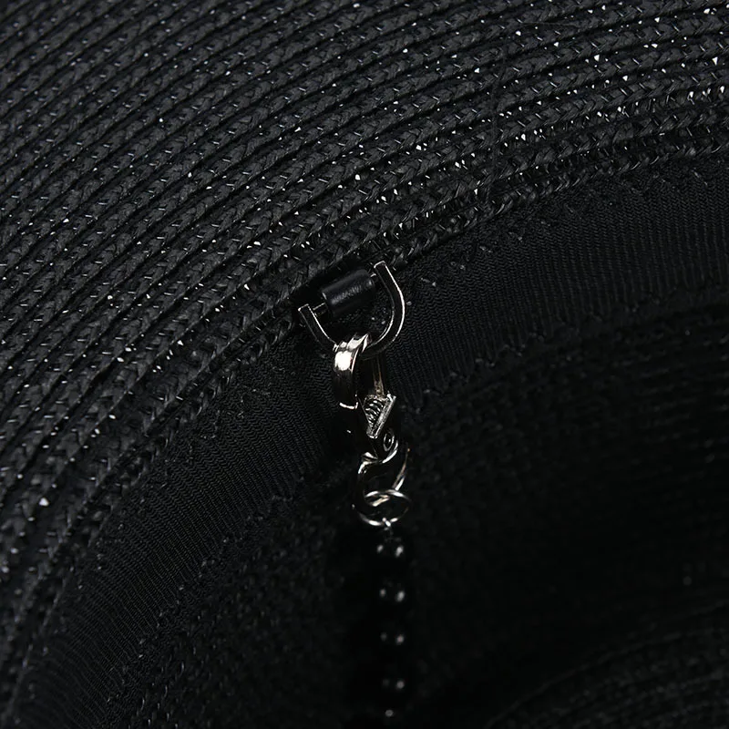 Шляпа USPOP женская Соломенная Панама от солнца соломенная шляпа с цепочкой