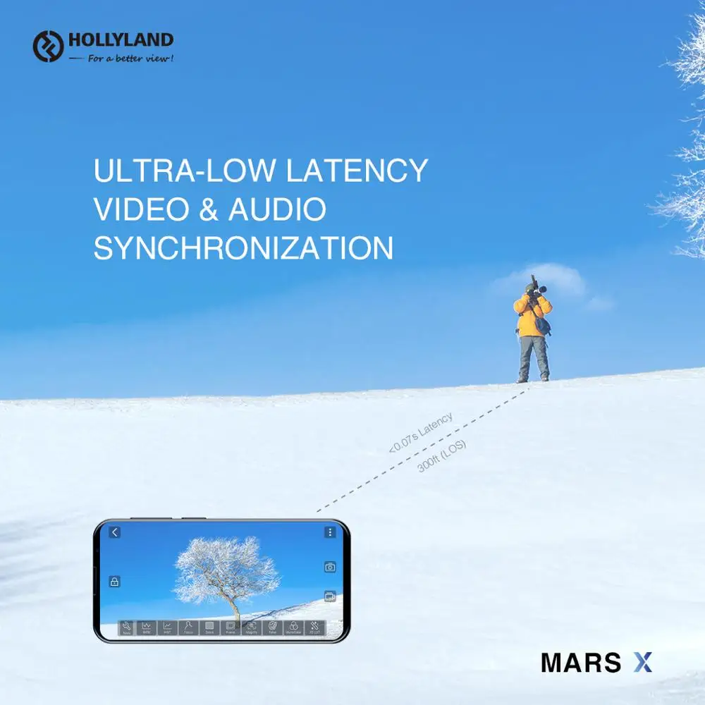 Hollyland Mars X Transmission Wireless Image 100m HD1080 Transmit HDMI-compatible for DSLR Camera Gimbal iPad phone | Электроника