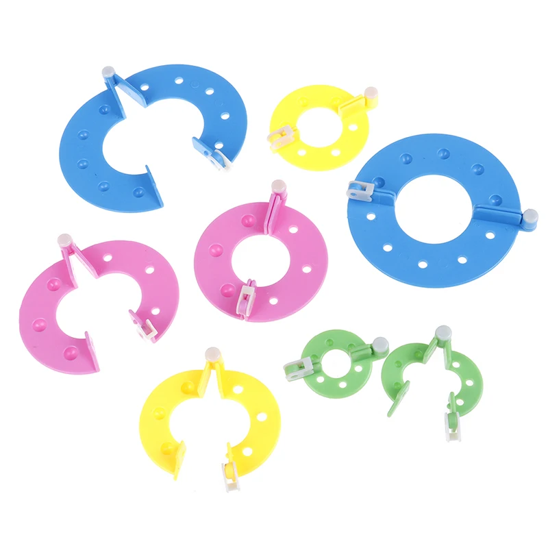 

8pcs Pompom Maker Kit Knitting Crafts Different Sizes Plush Ball Making Tools