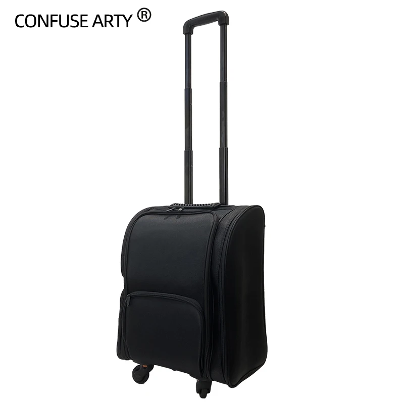 1 + 6 комплектов женский косметический чемодан на колесиках | Багаж и сумки